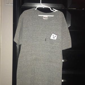 Rip n Dip grey t shirt size small